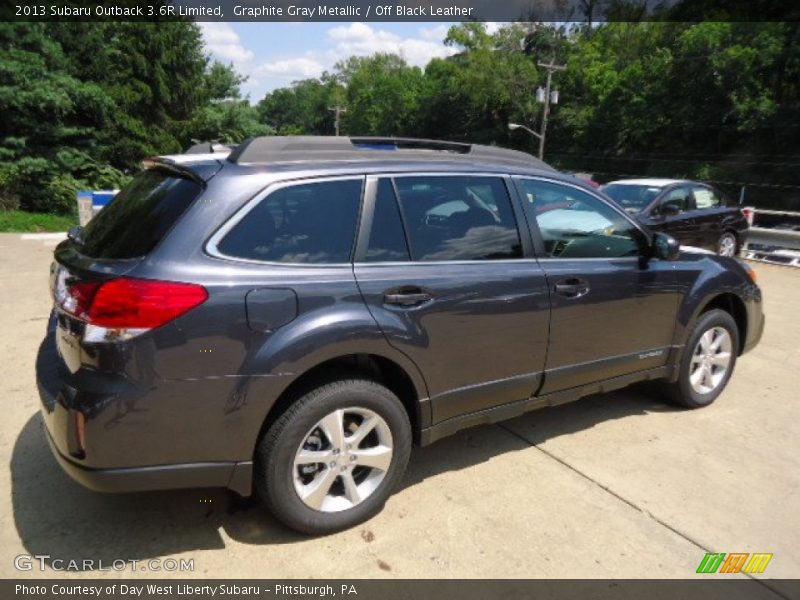 Graphite Gray Metallic / Off Black Leather 2013 Subaru Outback 3.6R Limited