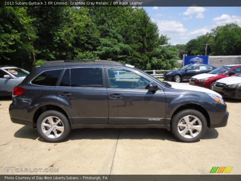 Graphite Gray Metallic / Off Black Leather 2013 Subaru Outback 3.6R Limited