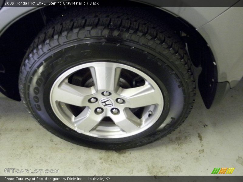 Sterling Gray Metallic / Black 2009 Honda Pilot EX-L