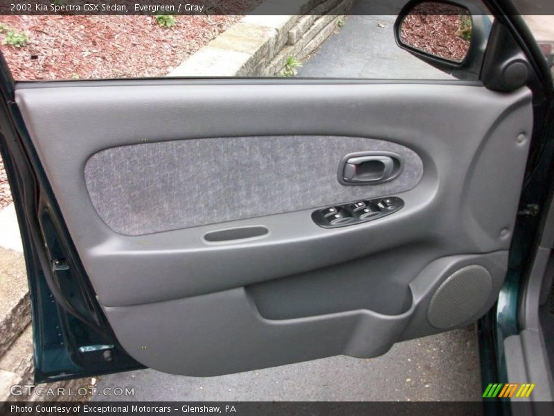 Evergreen / Gray 2002 Kia Spectra GSX Sedan