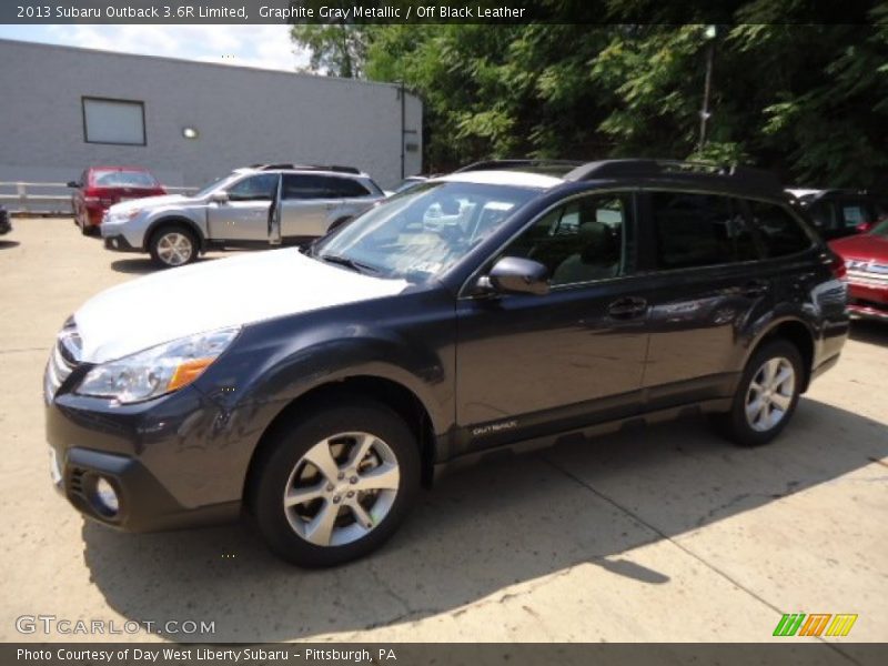 Graphite Gray Metallic / Off Black Leather 2013 Subaru Outback 3.6R Limited