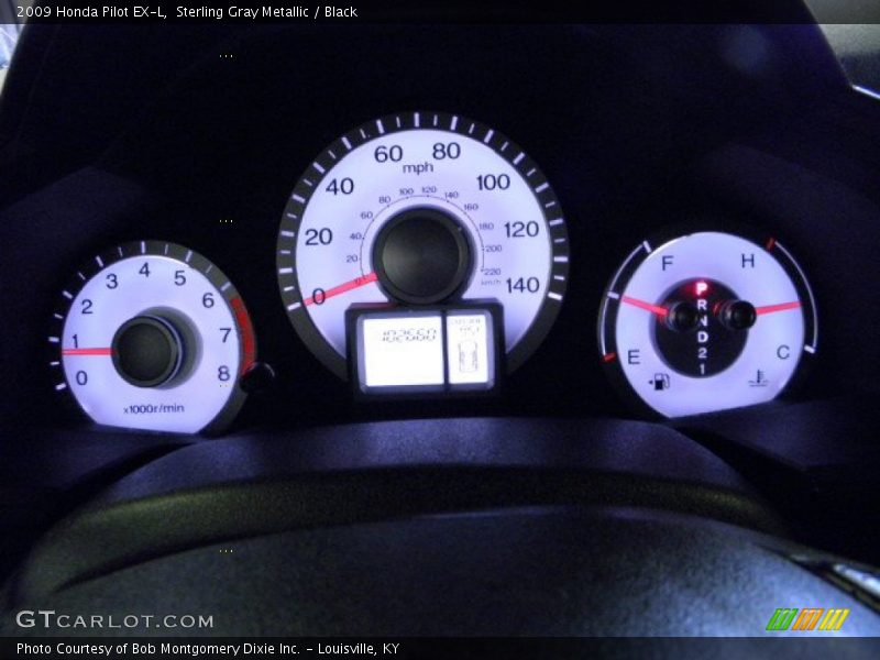 Sterling Gray Metallic / Black 2009 Honda Pilot EX-L