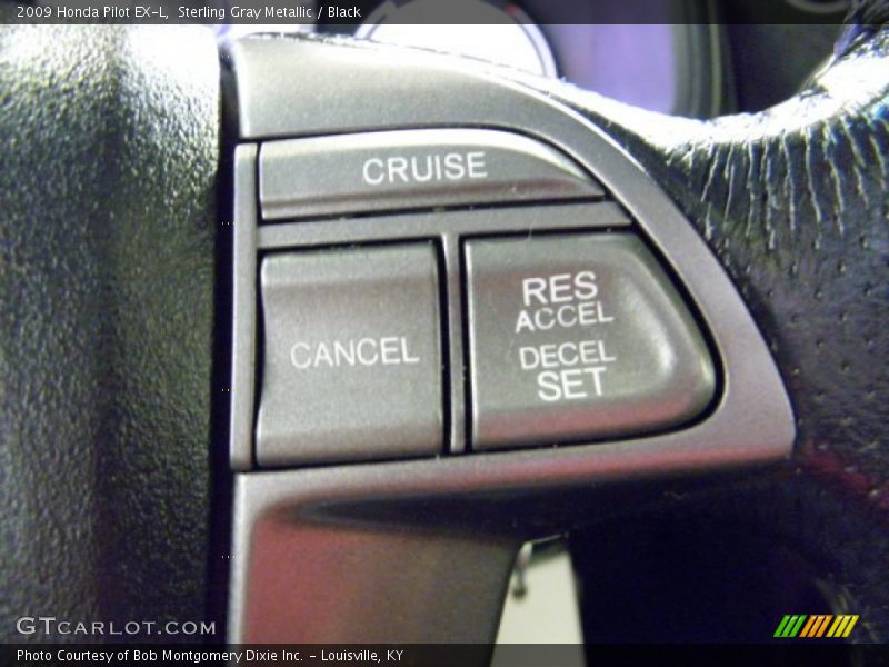 Sterling Gray Metallic / Black 2009 Honda Pilot EX-L