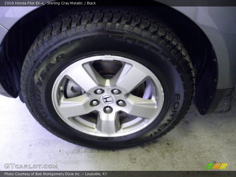 Sterling Gray Metallic / Black 2009 Honda Pilot EX-L