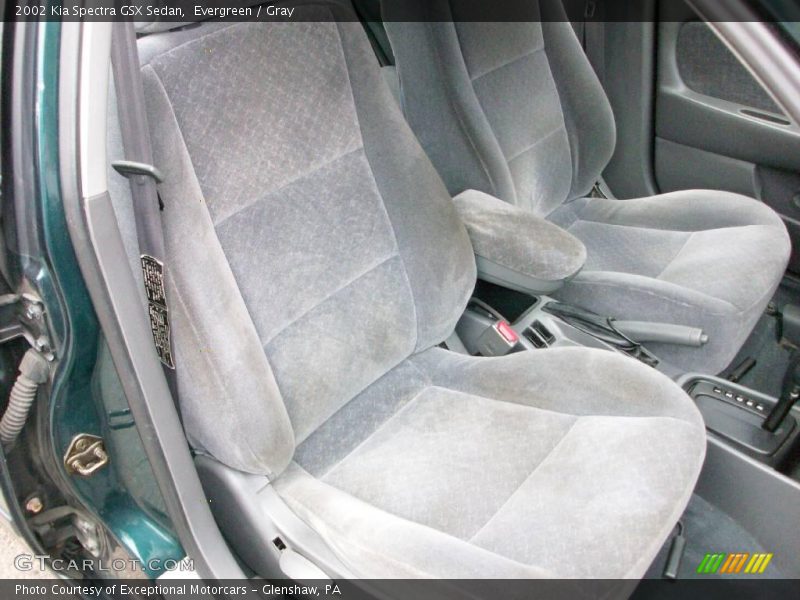 Evergreen / Gray 2002 Kia Spectra GSX Sedan