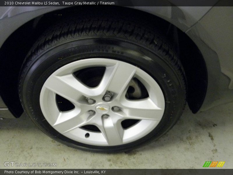 Taupe Gray Metallic / Titanium 2010 Chevrolet Malibu LS Sedan