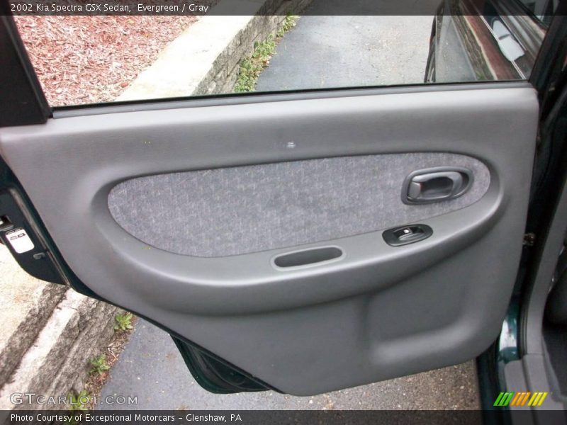 Evergreen / Gray 2002 Kia Spectra GSX Sedan