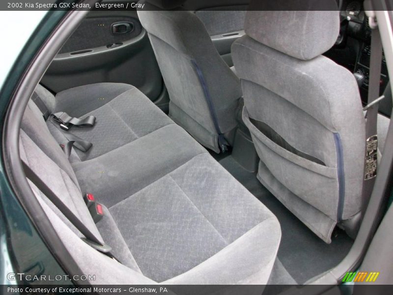 Evergreen / Gray 2002 Kia Spectra GSX Sedan