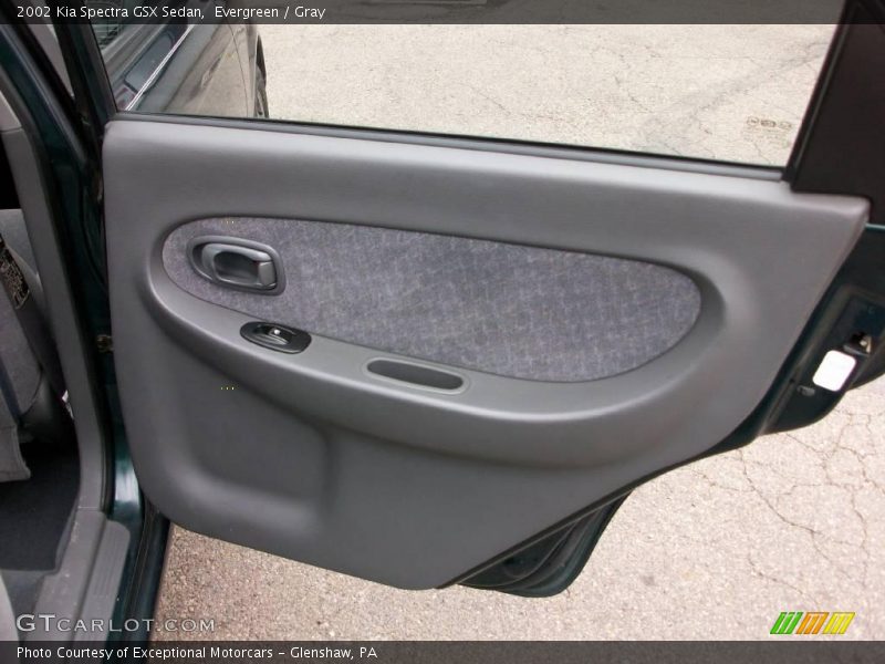 Evergreen / Gray 2002 Kia Spectra GSX Sedan
