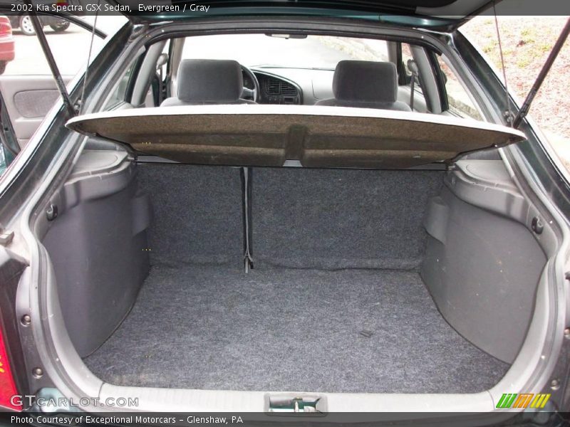 Evergreen / Gray 2002 Kia Spectra GSX Sedan