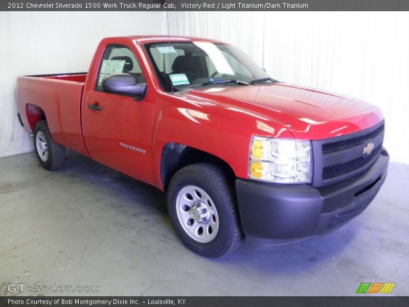 Victory Red / Light Titanium/Dark Titanium 2012 Chevrolet Silverado 1500 Work Truck Regular Cab