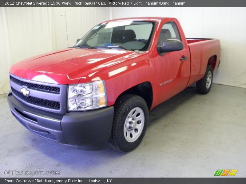 Victory Red / Light Titanium/Dark Titanium 2012 Chevrolet Silverado 1500 Work Truck Regular Cab