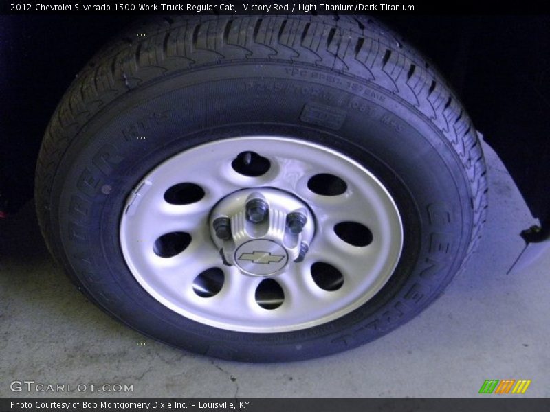 Victory Red / Light Titanium/Dark Titanium 2012 Chevrolet Silverado 1500 Work Truck Regular Cab