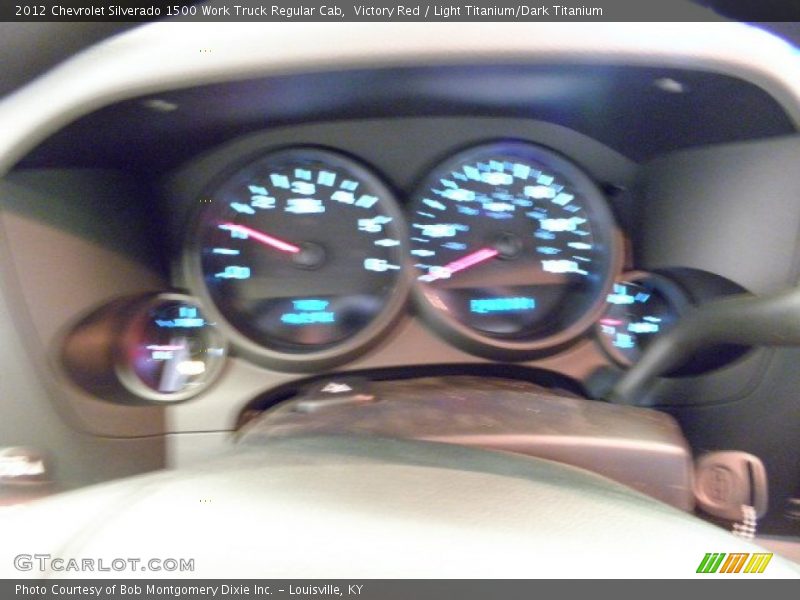 Victory Red / Light Titanium/Dark Titanium 2012 Chevrolet Silverado 1500 Work Truck Regular Cab