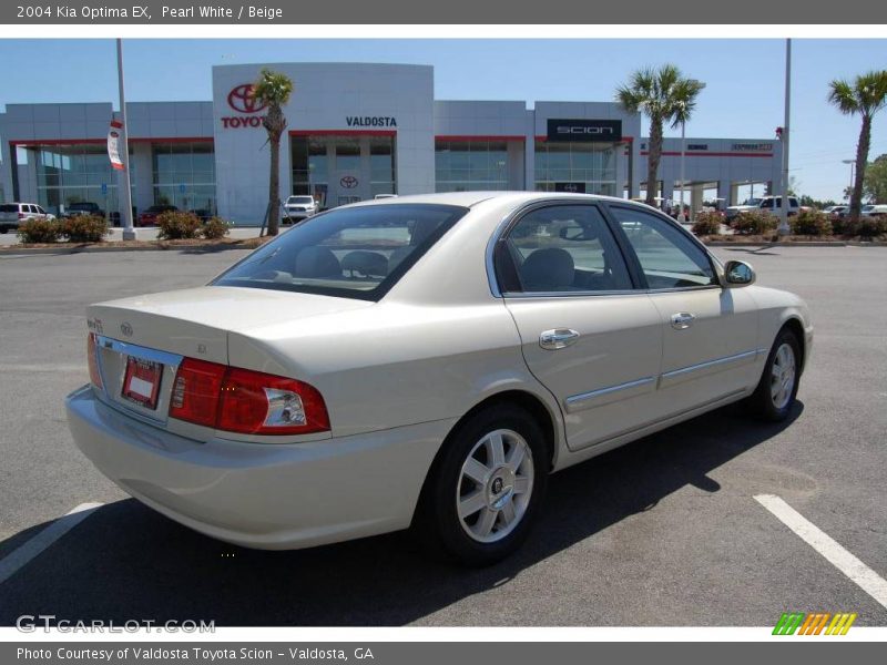 Pearl White / Beige 2004 Kia Optima EX