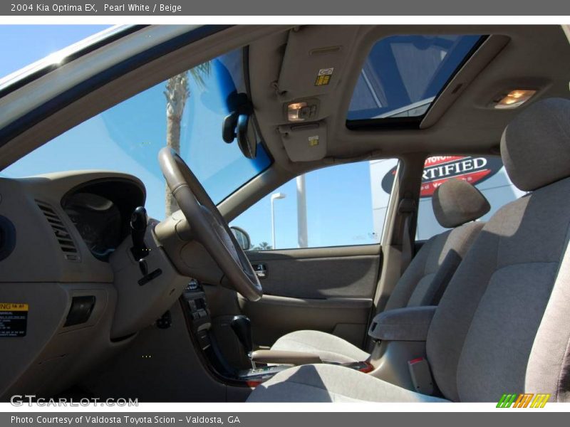 Pearl White / Beige 2004 Kia Optima EX