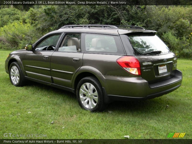 Deep Bronze Metallic / Warm Ivory 2008 Subaru Outback 3.0R L.L.Bean Edition Wagon