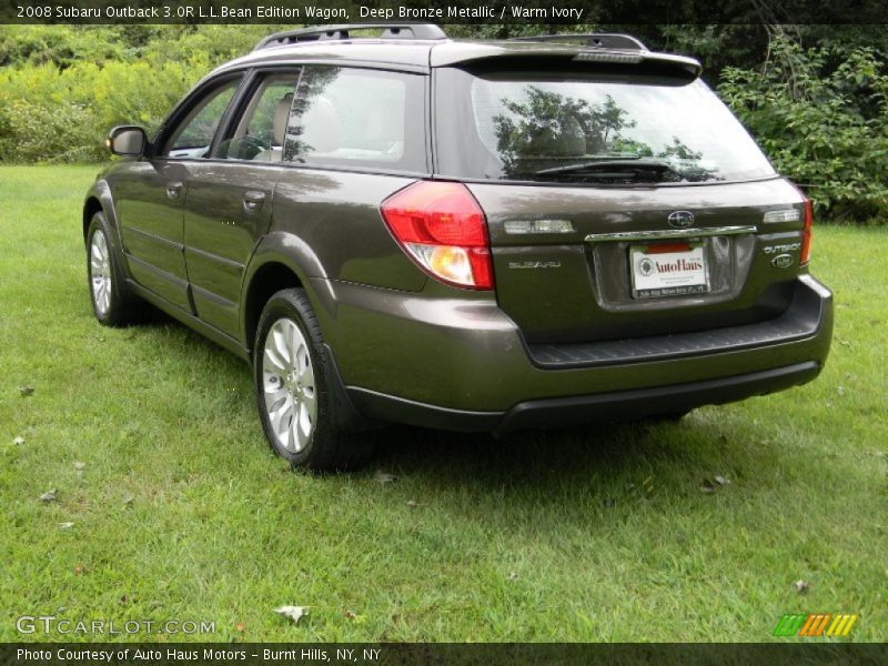 Deep Bronze Metallic / Warm Ivory 2008 Subaru Outback 3.0R L.L.Bean Edition Wagon