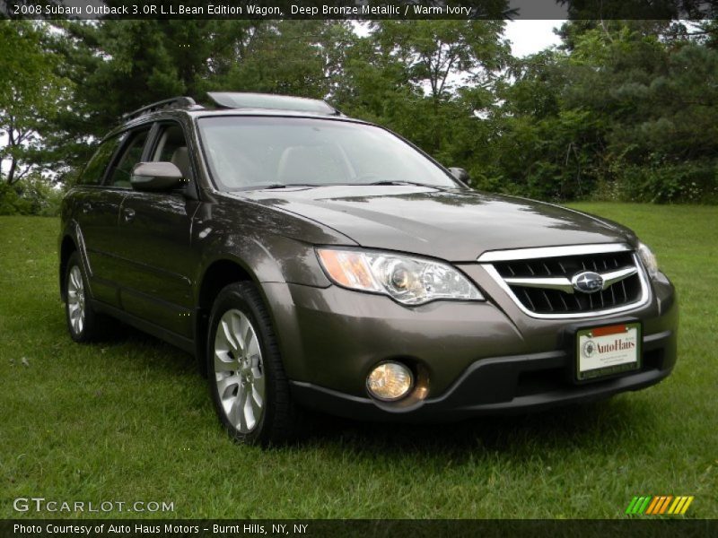 Deep Bronze Metallic / Warm Ivory 2008 Subaru Outback 3.0R L.L.Bean Edition Wagon