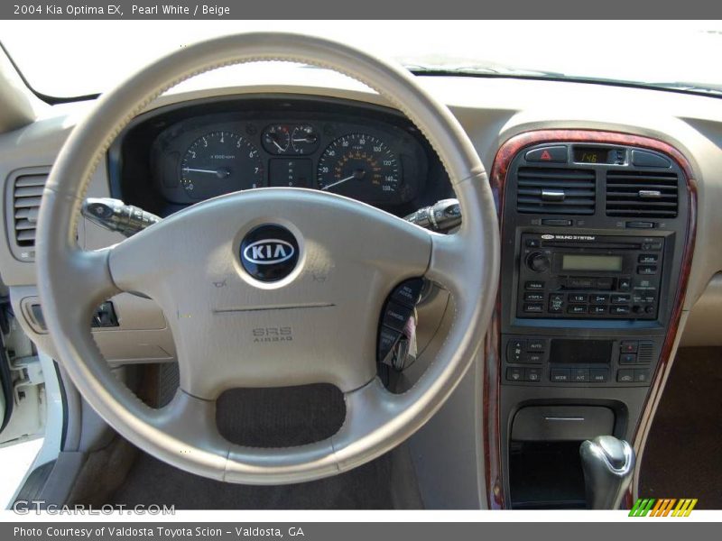 Pearl White / Beige 2004 Kia Optima EX