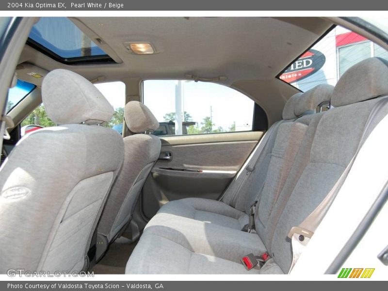 Pearl White / Beige 2004 Kia Optima EX