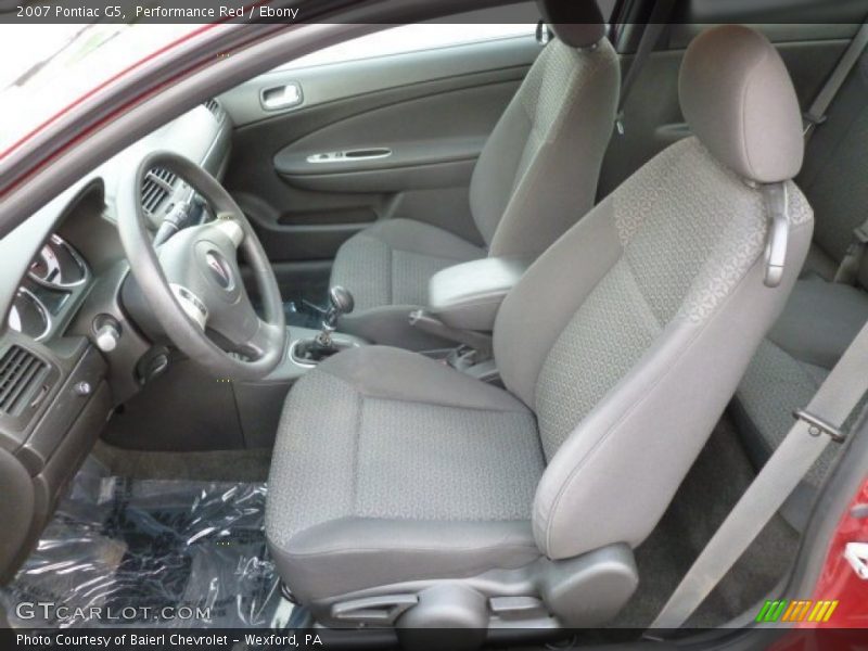 Front Seat of 2007 G5 