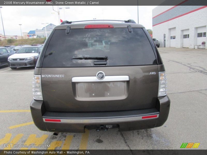 Stone Green Metallic / Camel 2008 Mercury Mountaineer AWD