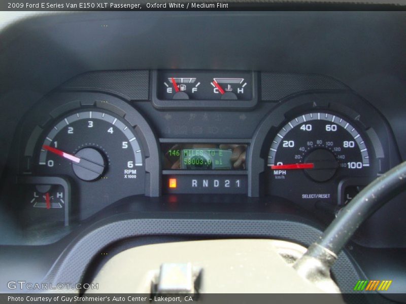  2009 E Series Van E150 XLT Passenger E150 XLT Passenger Gauges