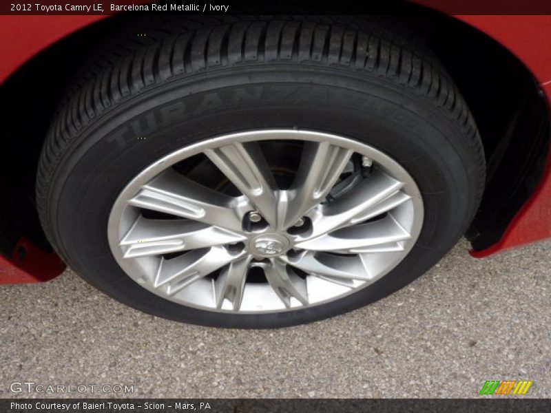 Barcelona Red Metallic / Ivory 2012 Toyota Camry LE