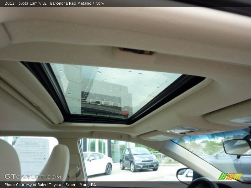 Barcelona Red Metallic / Ivory 2012 Toyota Camry LE
