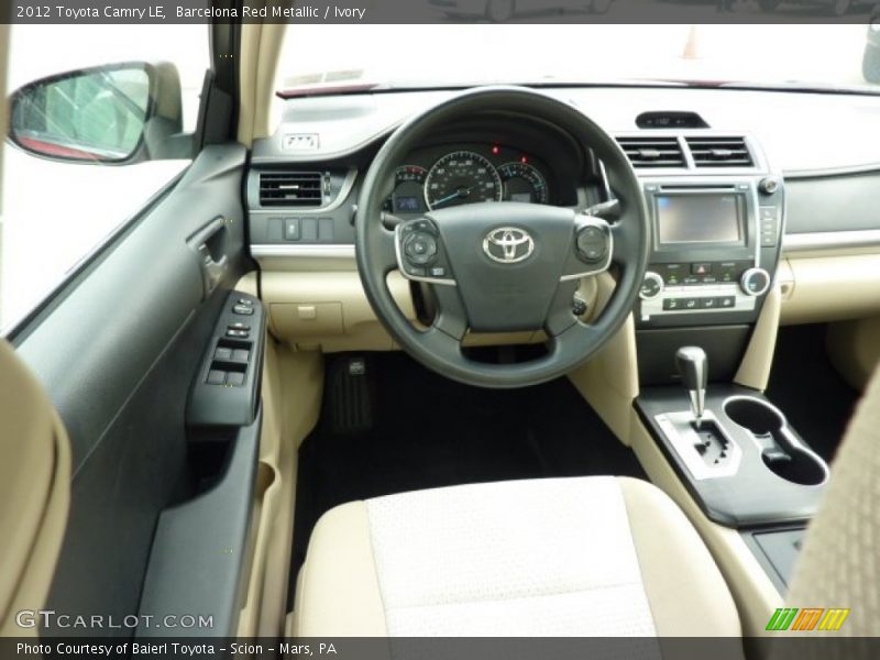 Barcelona Red Metallic / Ivory 2012 Toyota Camry LE