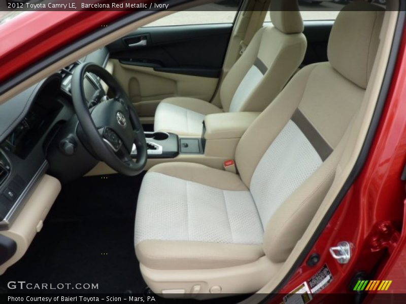 Barcelona Red Metallic / Ivory 2012 Toyota Camry LE