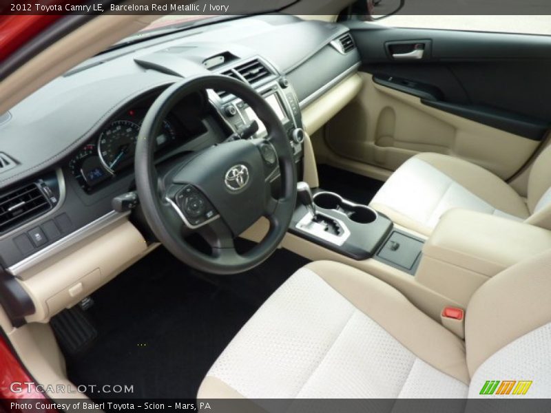 Barcelona Red Metallic / Ivory 2012 Toyota Camry LE