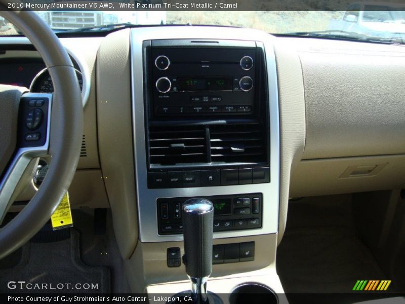 White Platinum Tri-Coat Metallic / Camel 2010 Mercury Mountaineer V6 AWD