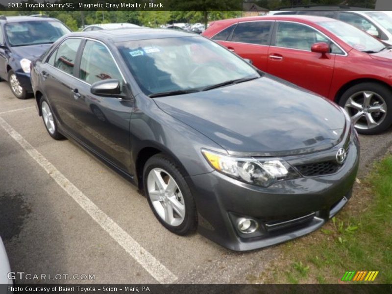 Magnetic Gray Metallic / Black 2012 Toyota Camry SE