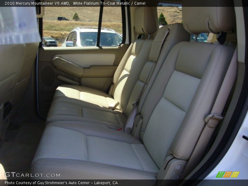 White Platinum Tri-Coat Metallic / Camel 2010 Mercury Mountaineer V6 AWD