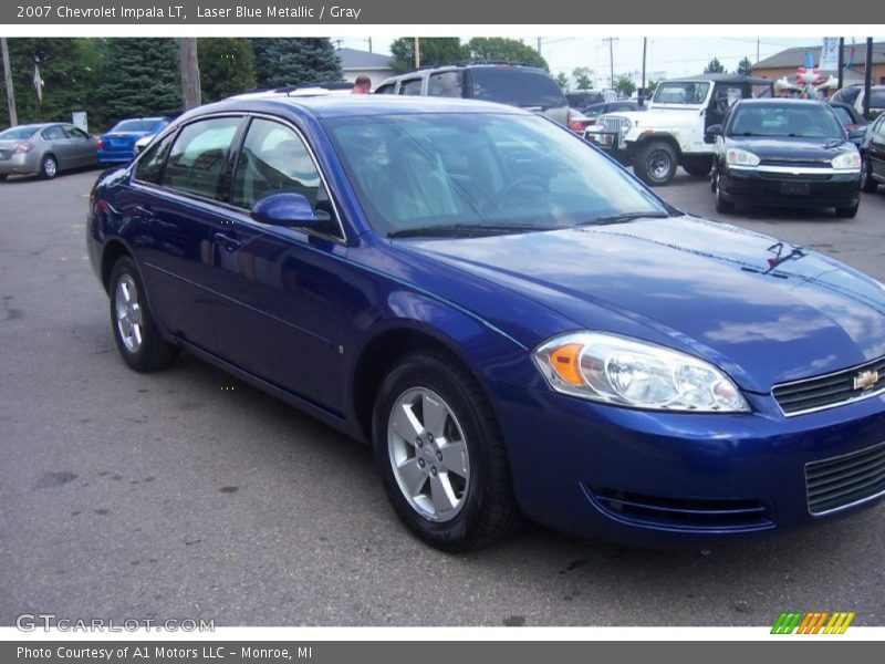 Laser Blue Metallic / Gray 2007 Chevrolet Impala LT