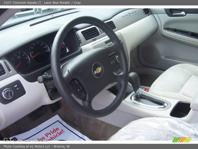 Laser Blue Metallic / Gray 2007 Chevrolet Impala LT