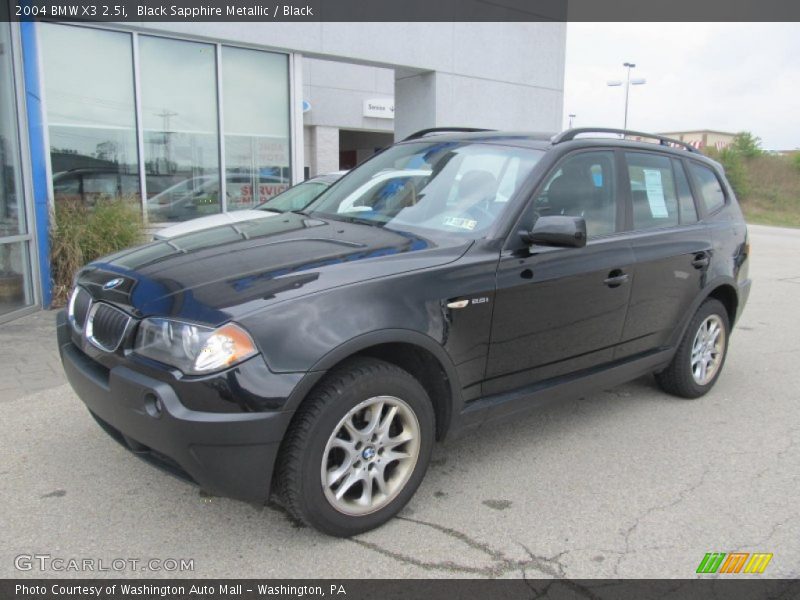 Black Sapphire Metallic / Black 2004 BMW X3 2.5i