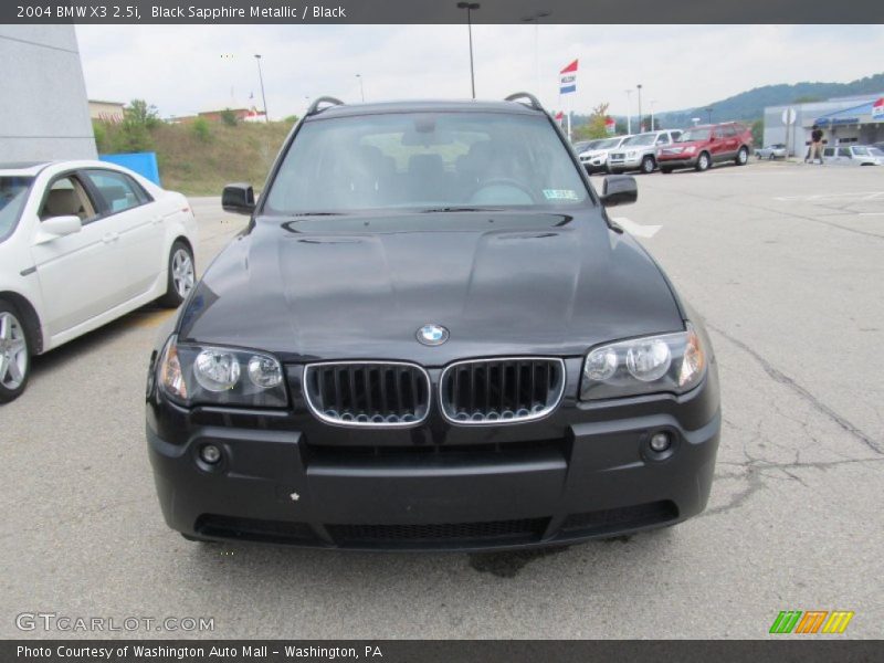 Black Sapphire Metallic / Black 2004 BMW X3 2.5i