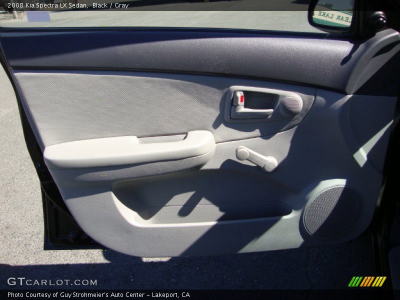 Black / Gray 2008 Kia Spectra LX Sedan