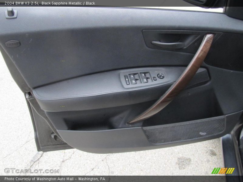 Black Sapphire Metallic / Black 2004 BMW X3 2.5i