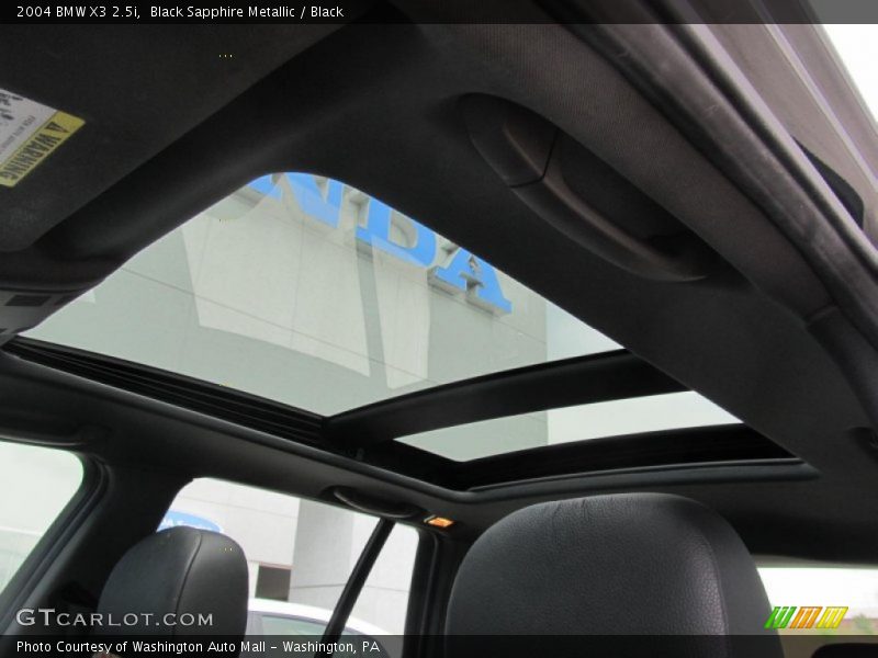 Black Sapphire Metallic / Black 2004 BMW X3 2.5i