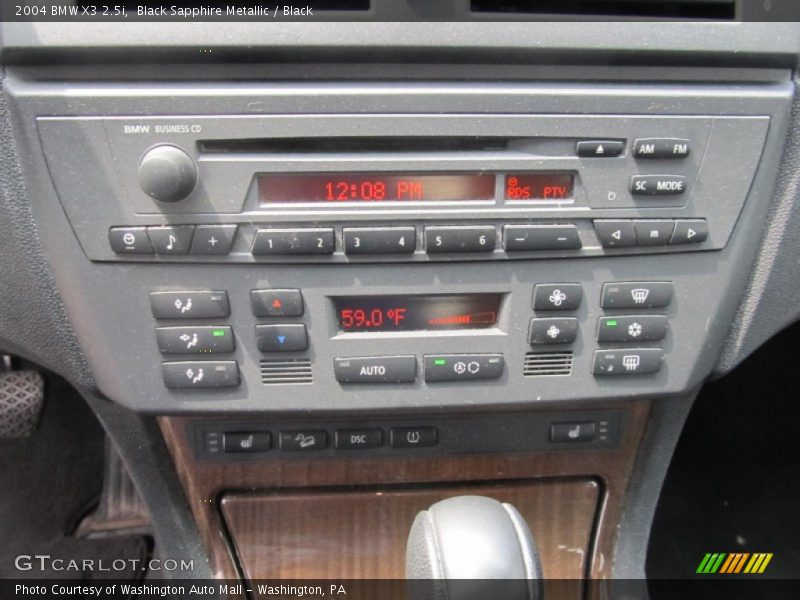 Black Sapphire Metallic / Black 2004 BMW X3 2.5i