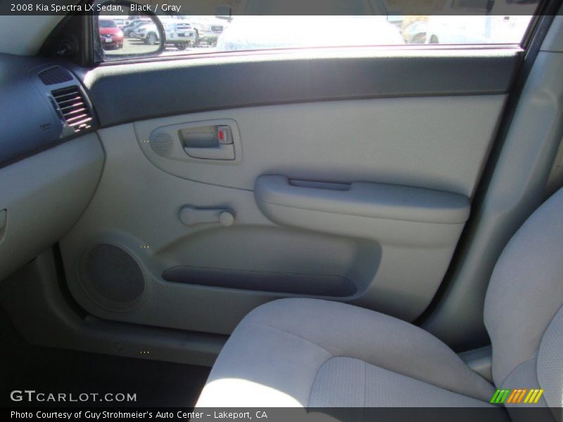 Black / Gray 2008 Kia Spectra LX Sedan