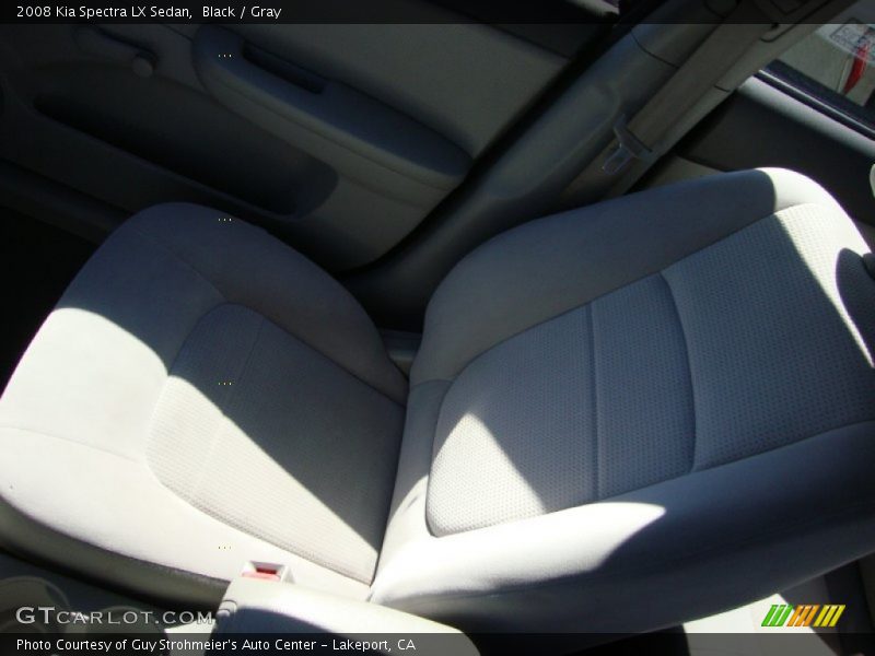 Black / Gray 2008 Kia Spectra LX Sedan