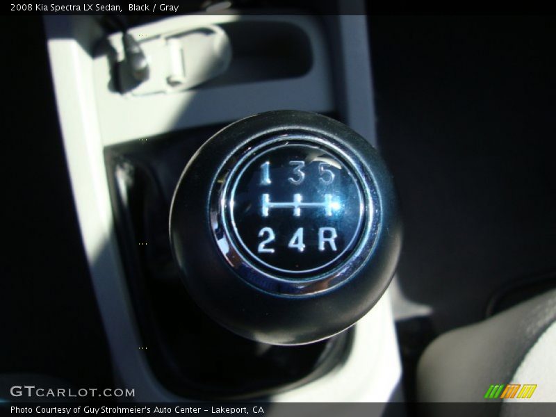 Black / Gray 2008 Kia Spectra LX Sedan