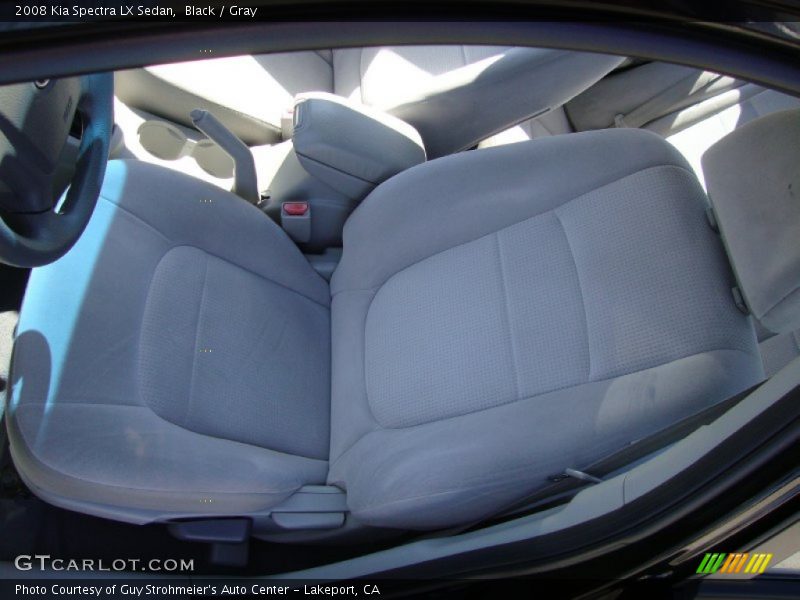 Black / Gray 2008 Kia Spectra LX Sedan