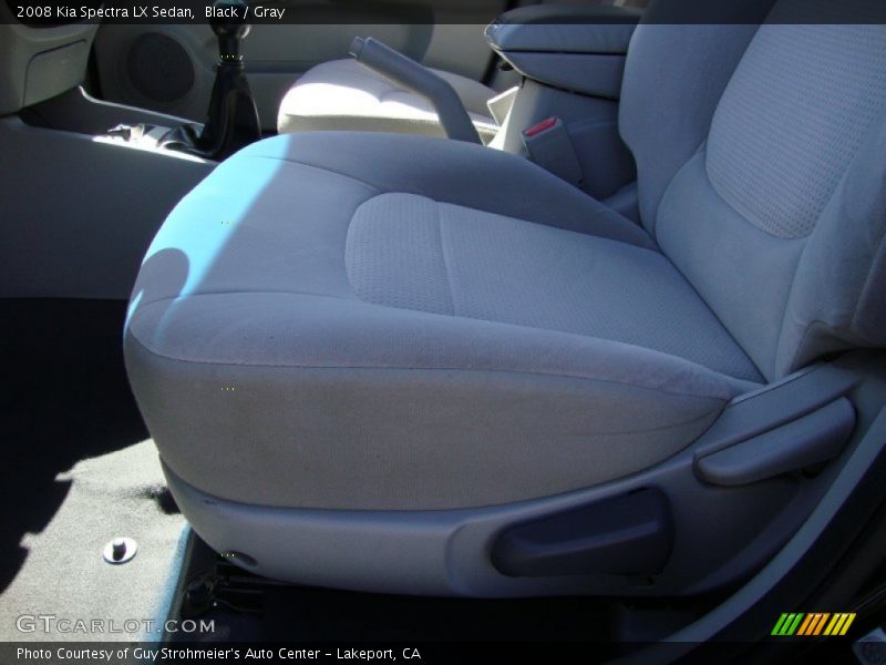 Black / Gray 2008 Kia Spectra LX Sedan