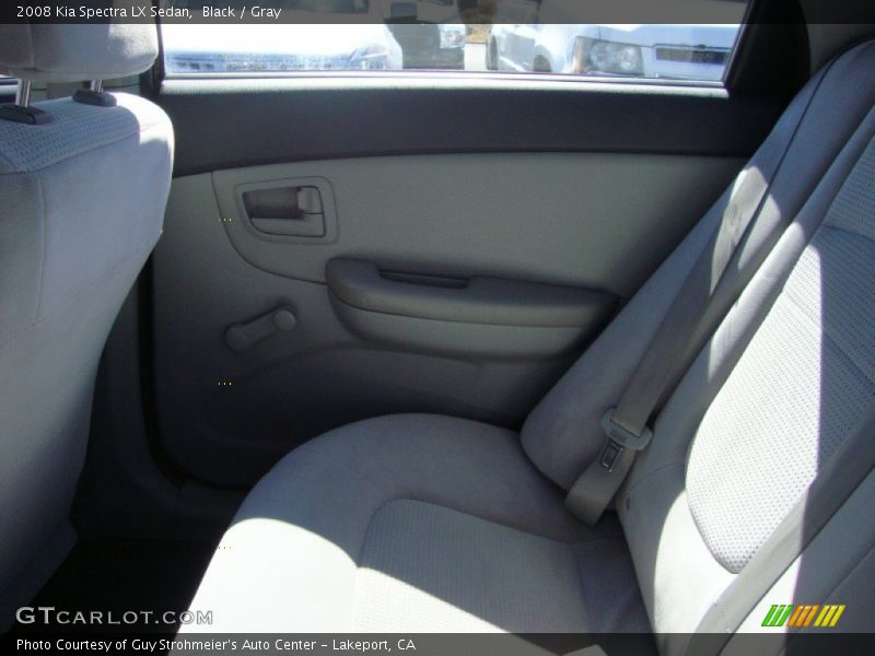 Black / Gray 2008 Kia Spectra LX Sedan